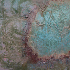 VIOLET AND GREEN IN BLUE
